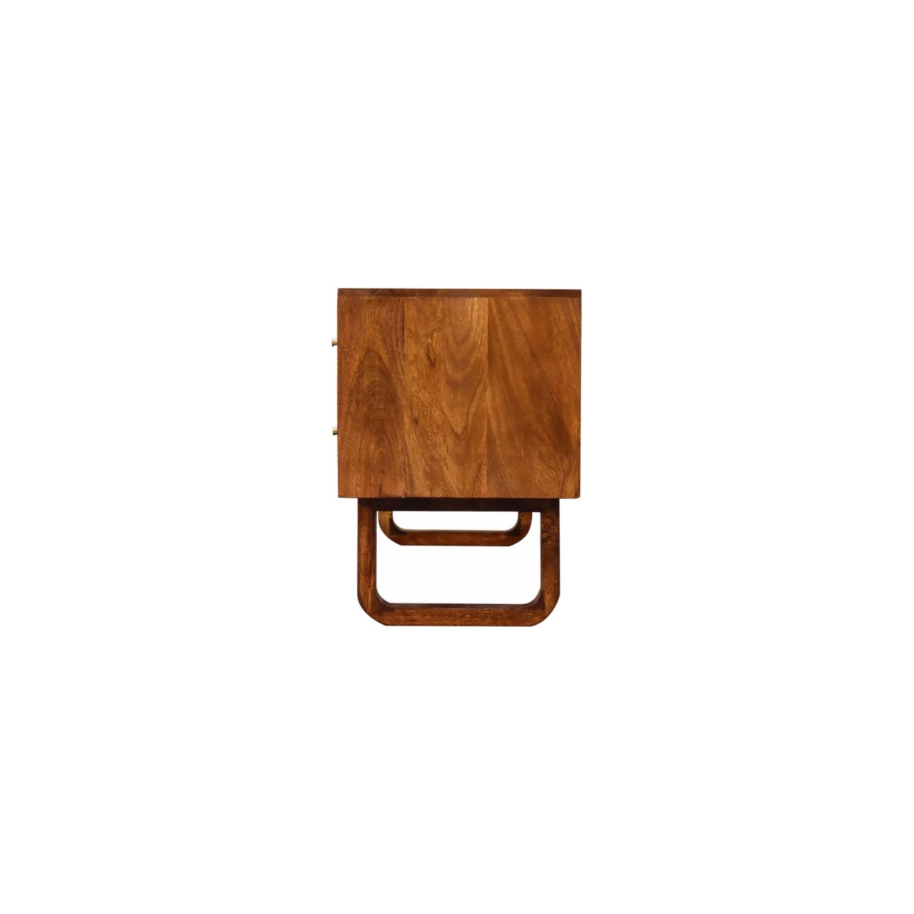 Solid Mango Wood U-Chestnut Sunrise Media Unit - Image 10